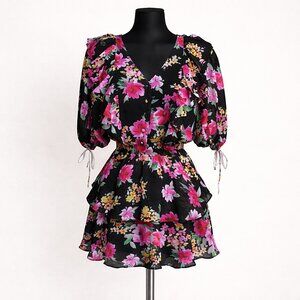 NWT Yumi Kim Hailey Mini Dress Paradise Villa Floral M Tropical Vacation